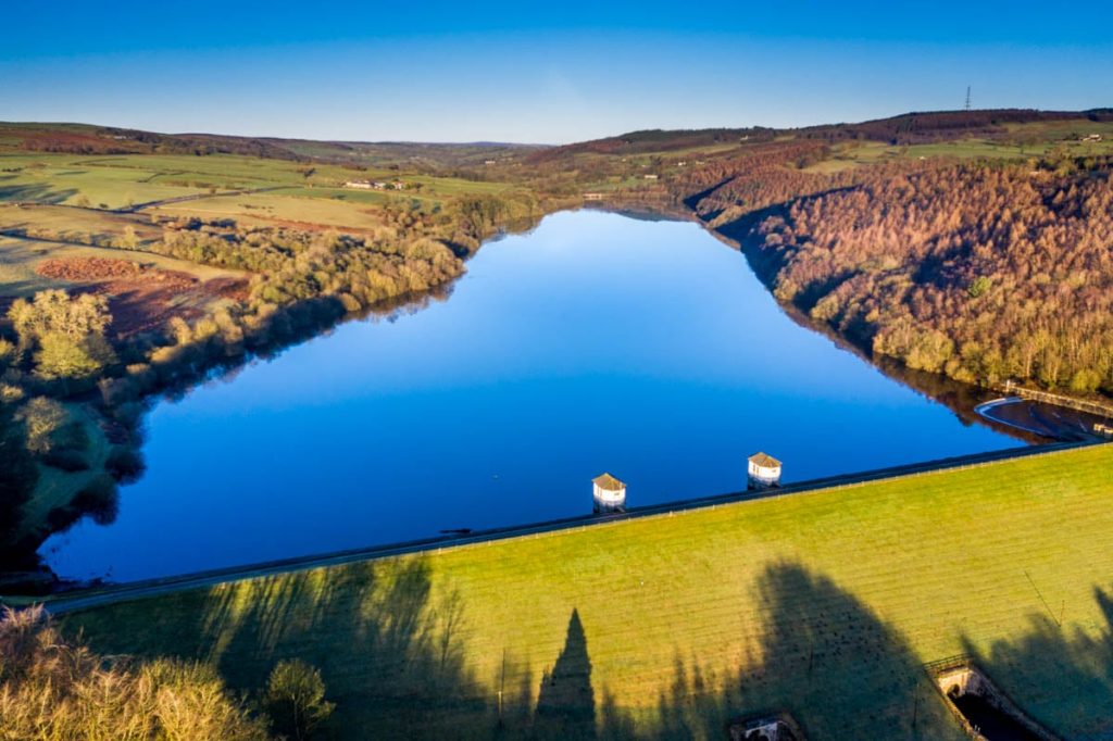 Lindley wood reservoir from above by baldhiker