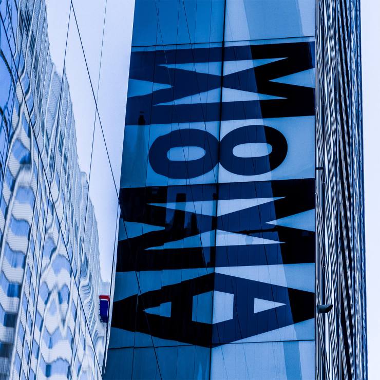 Museum of Modern Art sign in New York City