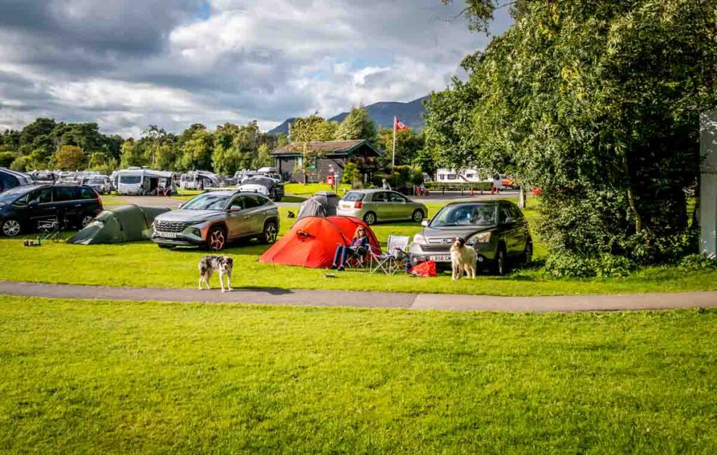 tenting and keswick camp site